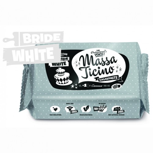 Massa Ticino - Sugarpaste - Bride White - 250 g