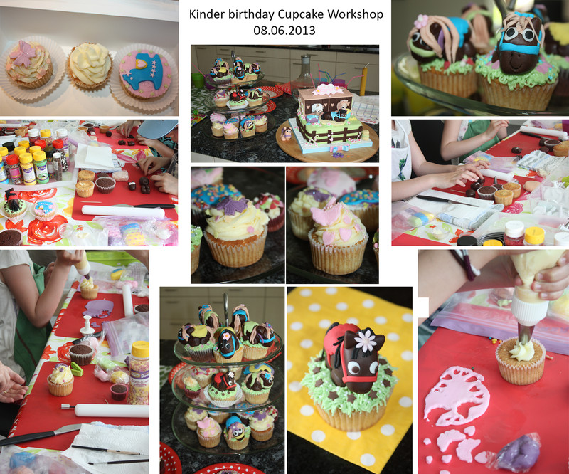 Kinder Geburtstags Cupcake Deko Workshop Juni 2013