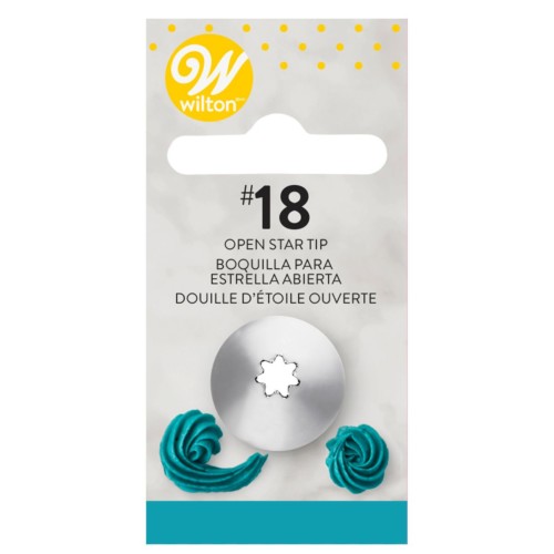 Wilton - Decorating Tip - #018 Open Star Carded