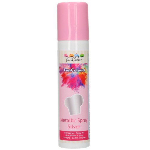 FunCakes - Metallic Spray - Silver 100ml