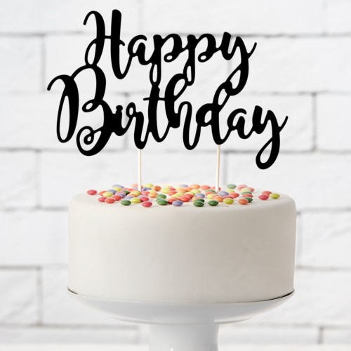 PartyDeco Cake Topper Happy Birthday