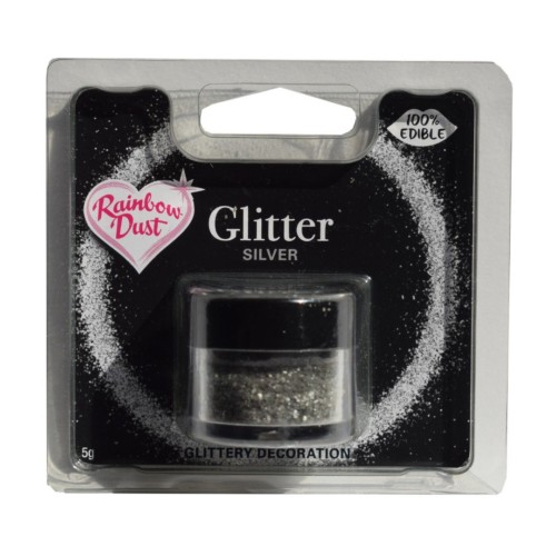 Rainbow Dust - Edible Glitter - Silver 5g