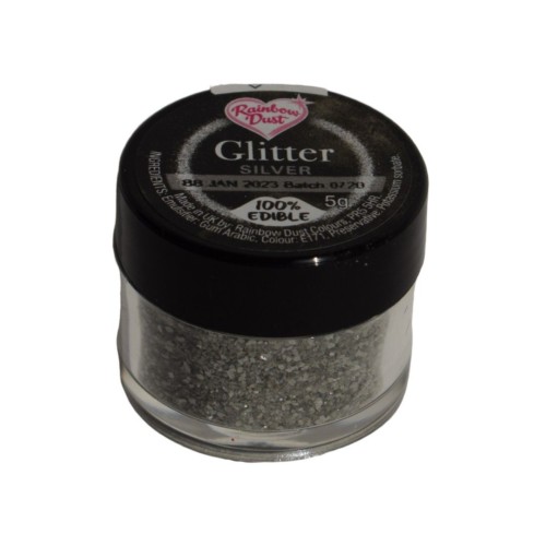 Rainbow Dust - Edible Glitter - Silver 5g