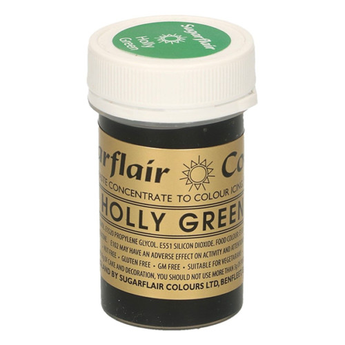 Sugarflair – Paste Colour HOLLY GREEN 25g