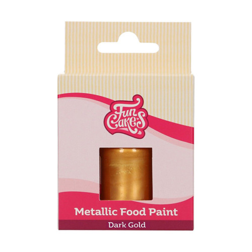 FunCakes - Metallic Food Paint Dark Gold 30 ml