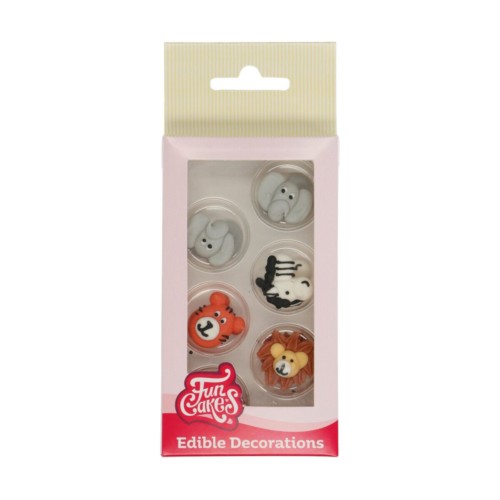 FunCakes Zucker Dekorationen Safaritiere Set/12