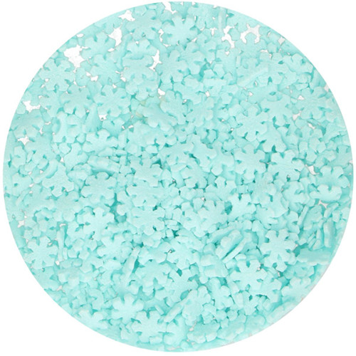 FunCakes - Glitter Schneeflocken Blau 50g