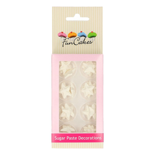 FunCakes - Dekorationen aus Zuckerpaste Sterne Gold Set/24