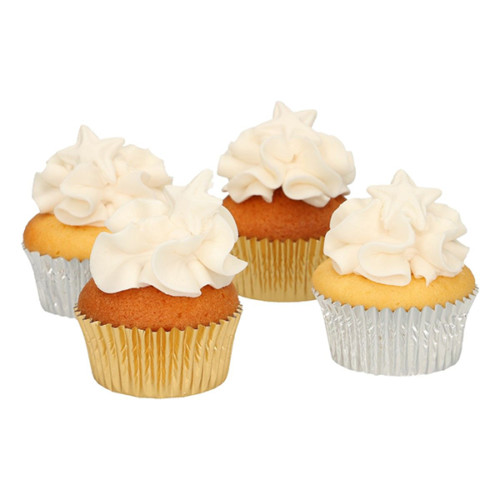 FunCakes - Dekorationen aus Zuckerpaste Sterne Gold Set/24