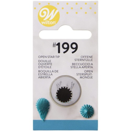 Wilton - Decorating Tip #199 Open Star Carded