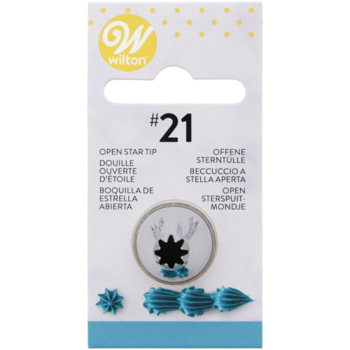 Wilton - Decorating Tip #021 Open Star Carded