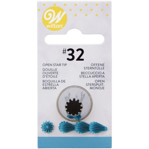 Wilton - Decorating Tip #032 Open Star Carded