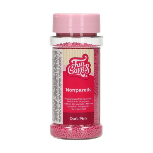 FunCakes Nonpareils -Dunkel Pink- 80g