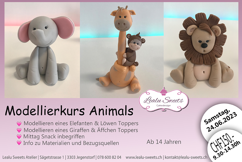 Modellier Workshop "Animals - Tiere" - 24.06.2023 09:30-14:30