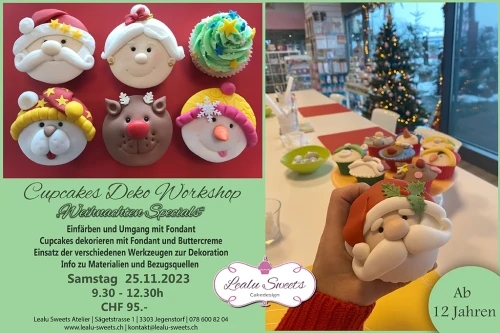 Cupcakes Deko Workshop "Weihnachten Specials" – Samstag, 25.11.2023 09:30-12:30