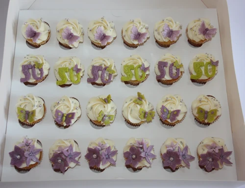 50. Geburtstags Mini Cupcakes