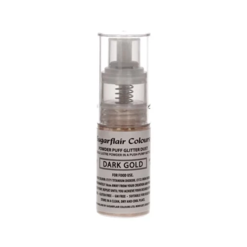 Sugarflair - Pumpspray Glitzerstaub -Dunkelgold