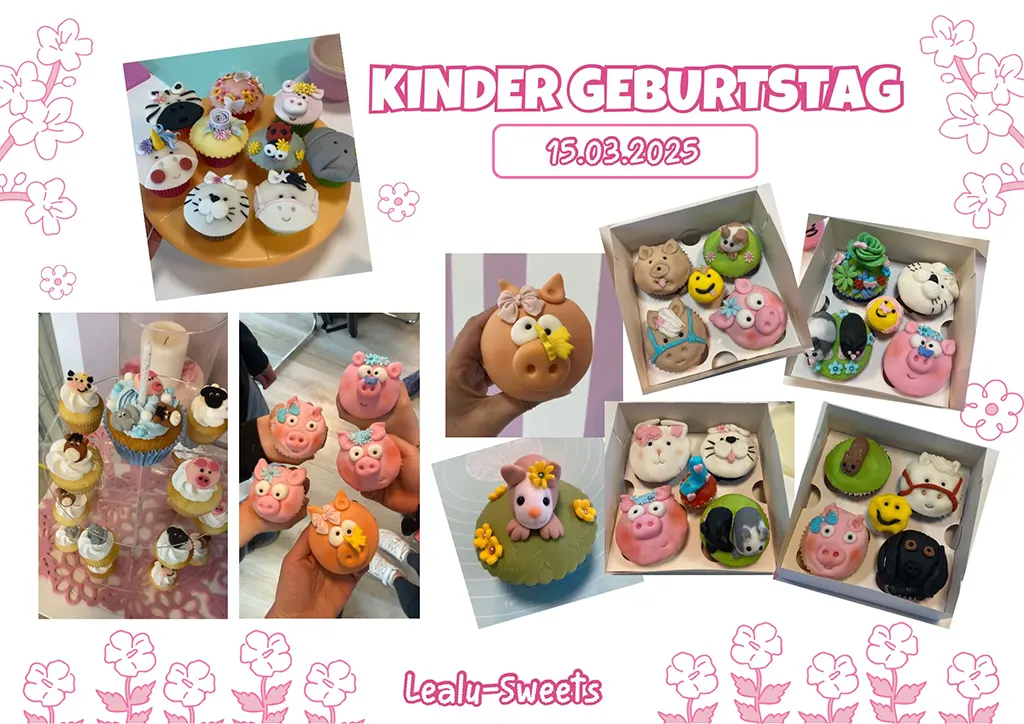 Kinder Geburtstag Cupcakes Deko Workshop – März 2025