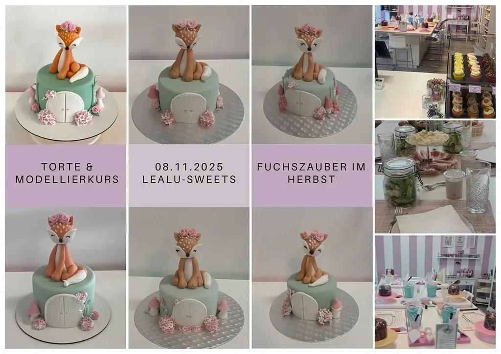 Torte & Modellierkurs „Fuchszauber im Herbst“ – November 2025