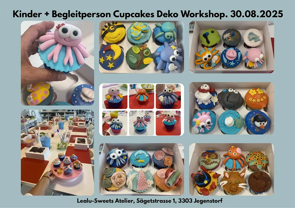 Kind & Begleitperson Cupcakes Deko Workshop - August 2025