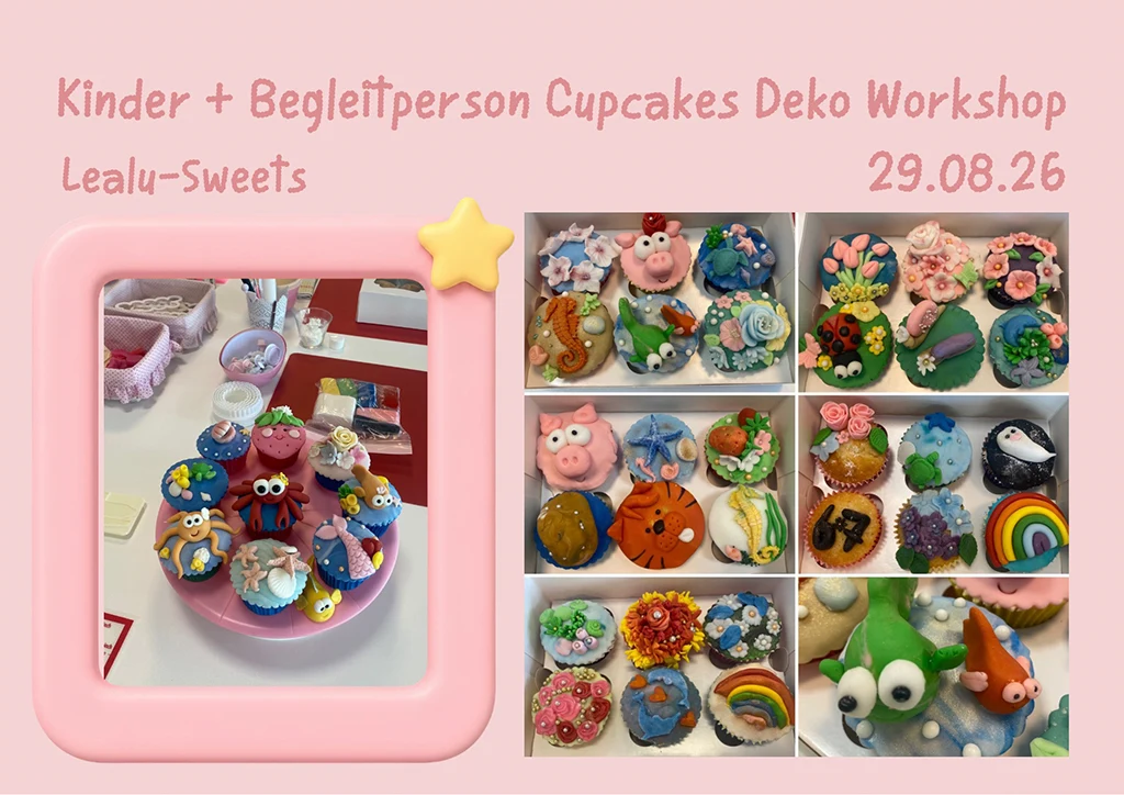 Kind & Begleitperson Cupcakes Deko Workshop – August 2026